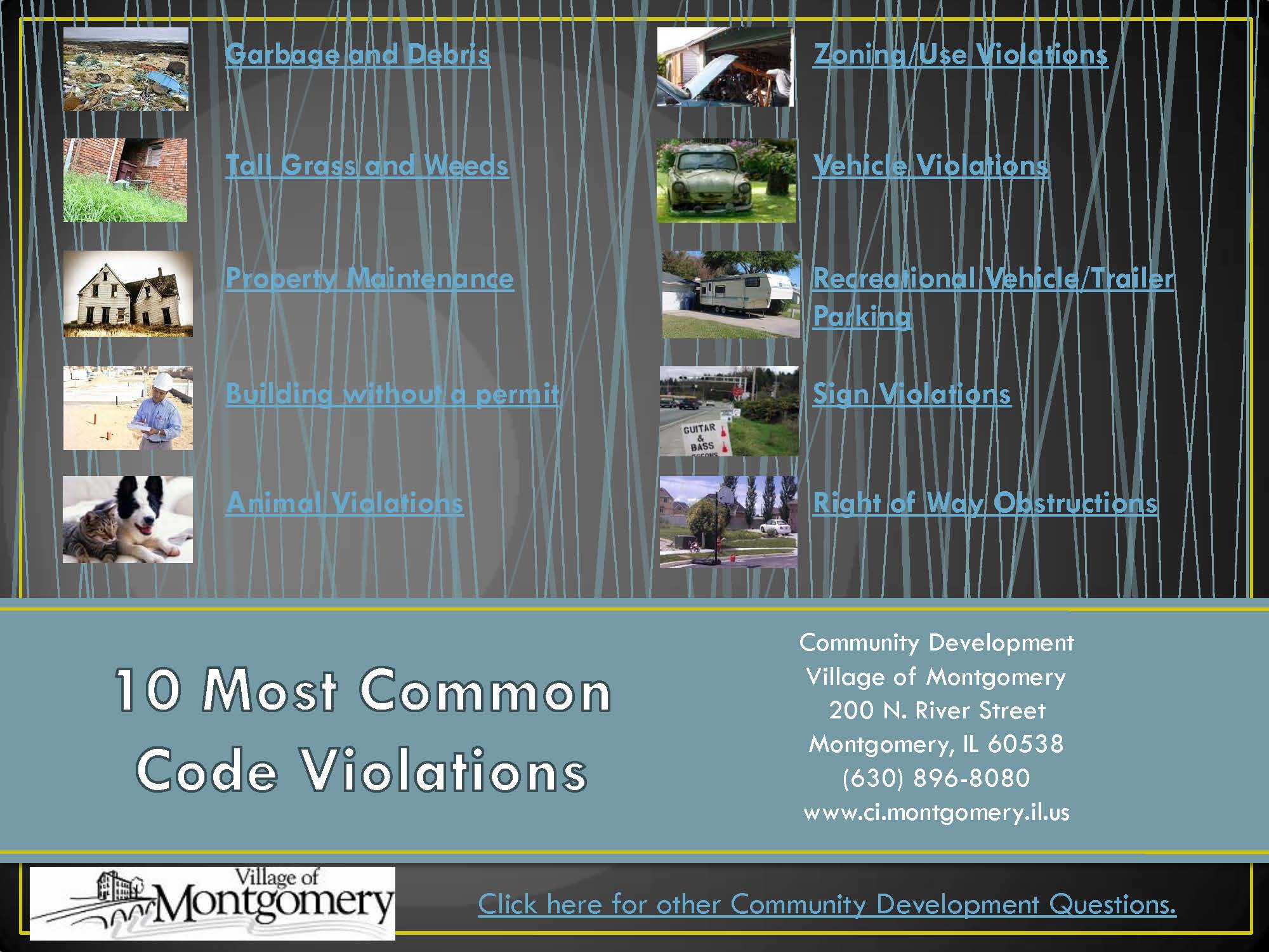 Code Enforcement FAQs