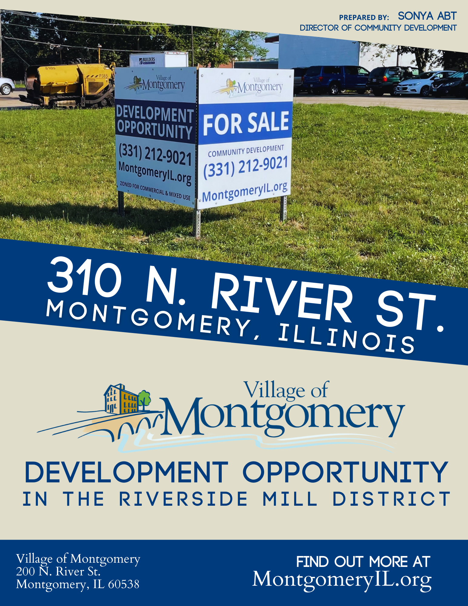 310 N. River St. Sales Sheet pg 1