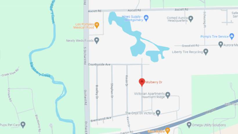 Mulberry Drive Extension Google Map Image