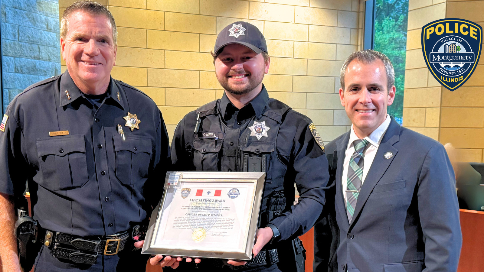 Officer O'Neill Life Saving Award1