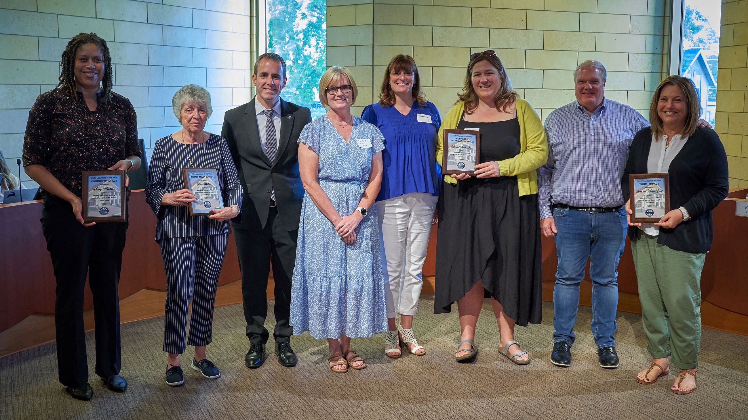 2024 Volunteer Honorees Board Room