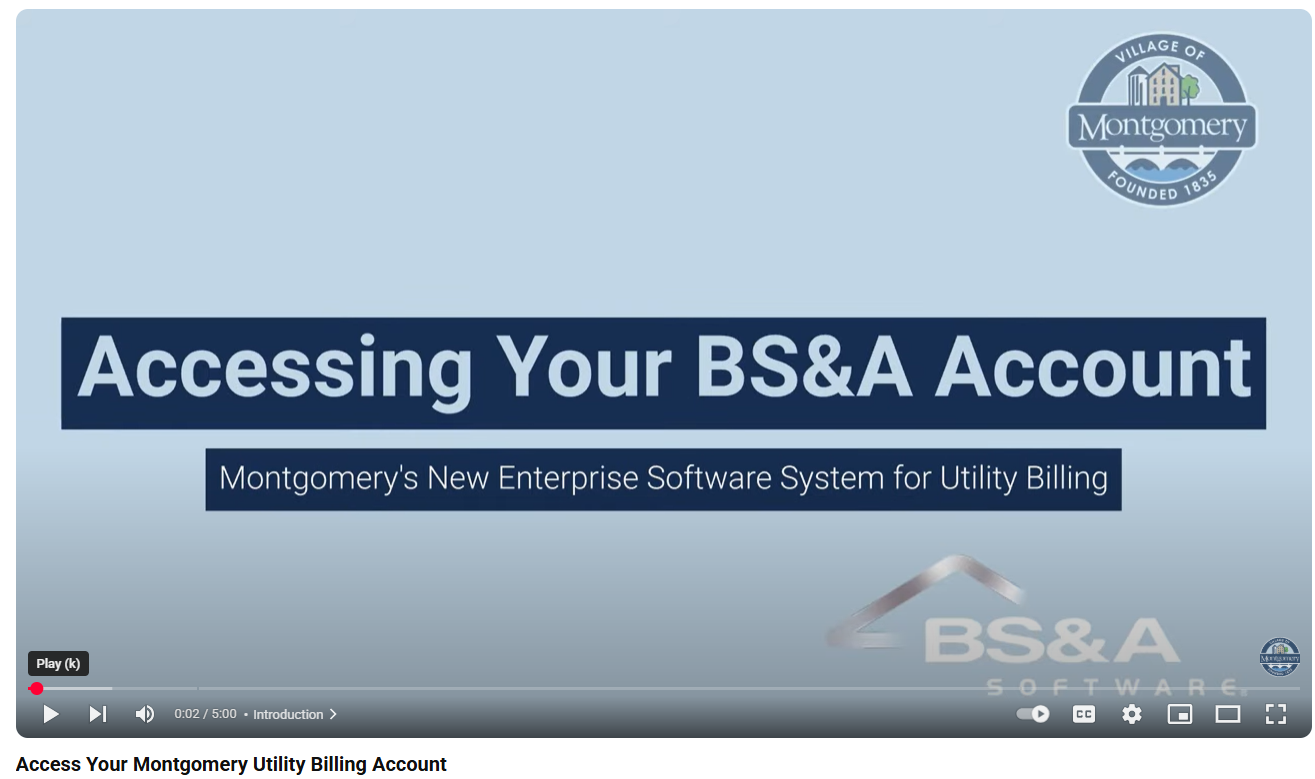 Accessing Your Utility Billing Account Video Cover Image