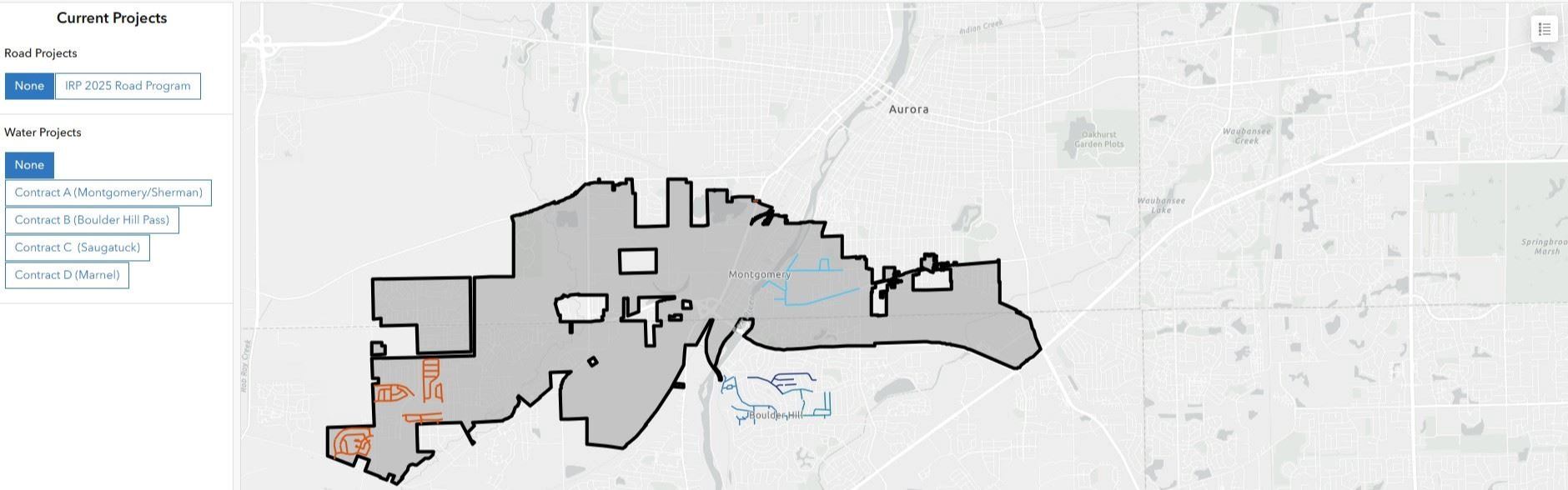 Capital Project Dashboard Screenshot