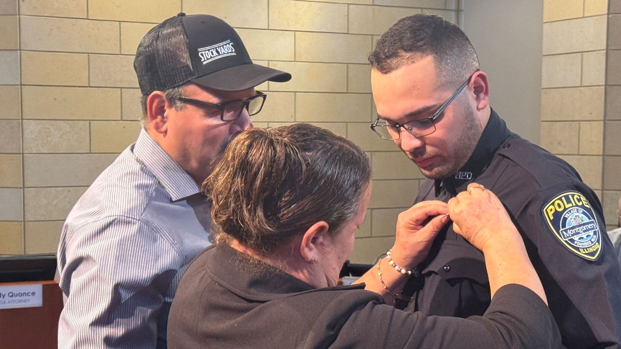 Officer Chaidez at Swearing In 090825